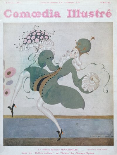 Jean Borlin (1893-1930) star of the Royal Swedish Ballet, from the front cover of 